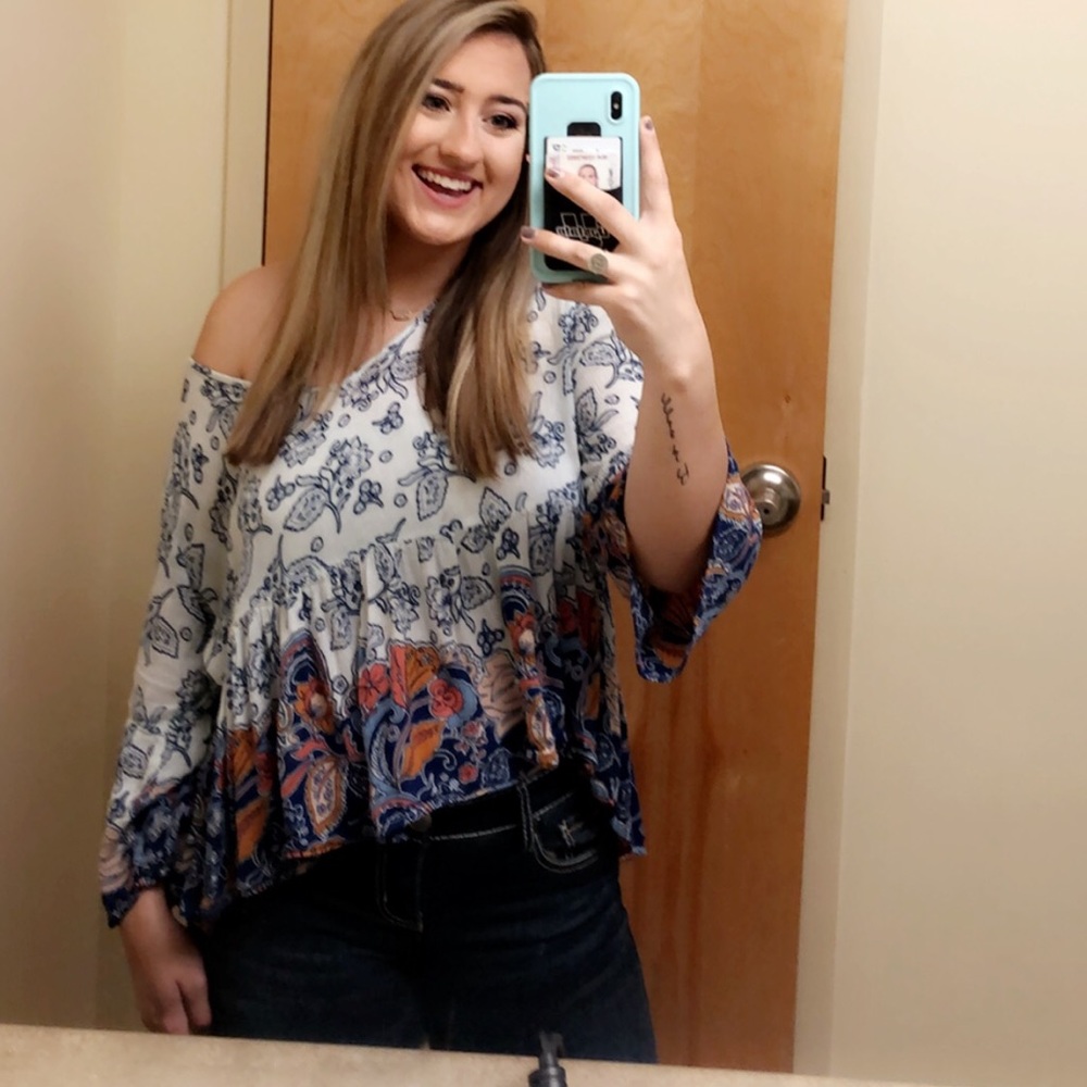 Paisley flowery blouse
